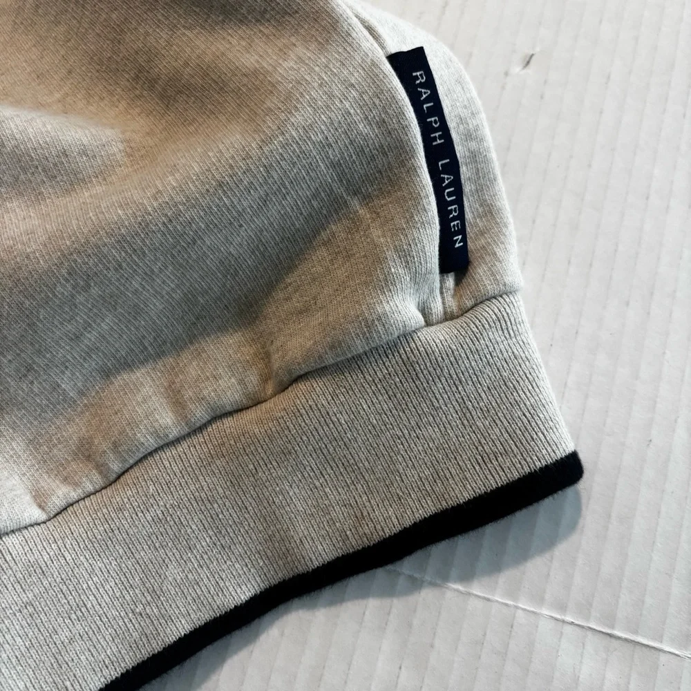Ralph Lauren Chaps Golf Vest Fleece Lining Beige‎ V-Neck Logo Leisure Men’s L